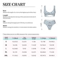 thumbnail image 6 of Wukai Nautical Theme Anchors Women's Bikini Set Two Piece,wimsuit High Waisted V Neck Twist Front Adjustable Spaghetti Straps Bathing Suit-Small, 6 of 7