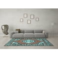 thumbnail image 3 of Ahgly Company Indoor Rectangle Persian Light Blue Traditional Area Rugs, 8' x 12', 3 of 4