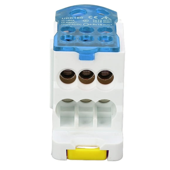 Block Rail Type Distribution Box, Din Rail Terminal Block Wire Box, Quick Wiring Cable Connector Push in Conductor Terminal Block, Universal Power Junction Box