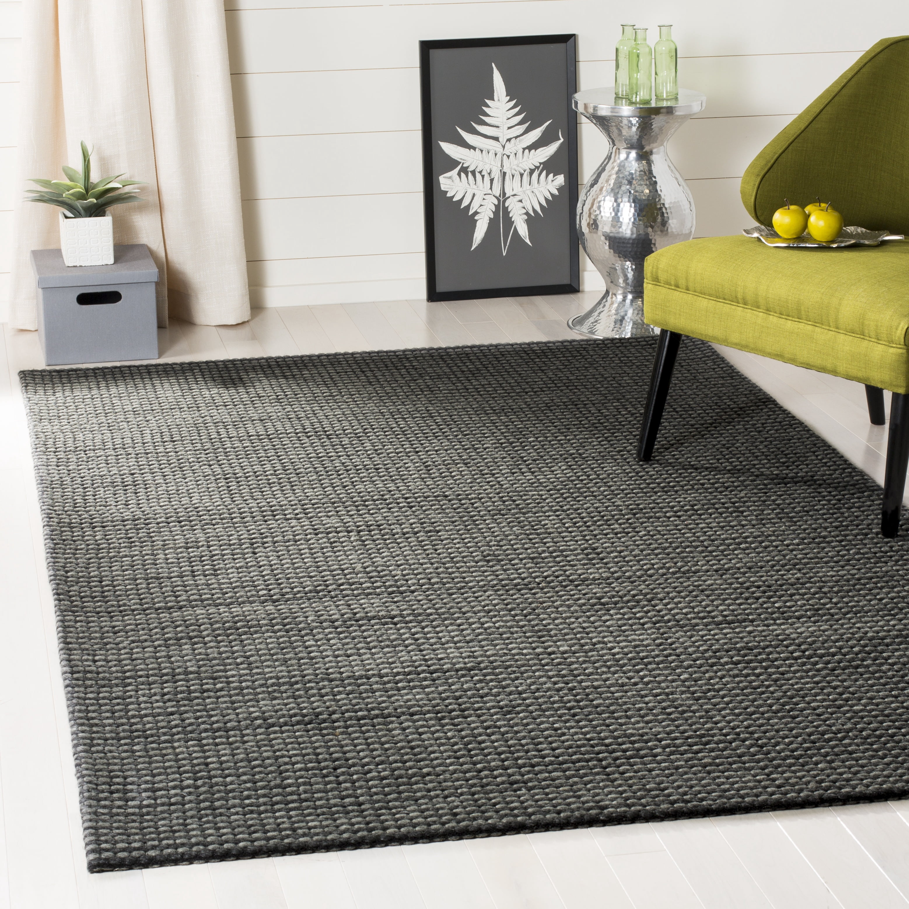 SAFAVIEH Natura Corine Geometric Area Rug, Grey/Black, 8' x 10'