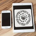 thumbnail image 3 of 6 pcs Clock Painting Stencil 5.9x5.9inch Reusable Roses Clock Peony Clock Pattern Drawing Template DIY Art Gear Wall Clock Decoration Stencil for Painting on Wood Wall Fabric Furniture, 3 of 9