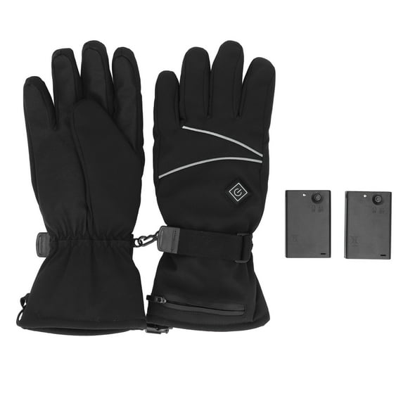 Heated Gloves Skiing Snowboarding Electric Battery Heated Gloves with 3 Heating Levels Skiing for Men Women XL