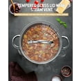 thumbnail image 5 of Cook N Home Basics 8 Quart Stainless Steel Stock Pot with Lid, Cooking Pot for Pasta, Soup, Sturdy Handle, Stockpot with Even Heating, Oven & Dishwasher Safe, Cookware for Canning, Boiling, 5 of 7