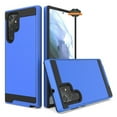 thumbnail image 2 of For Samsung Galaxy S22 Slim Rugged TPU + Hard PC Brushed Metal Texture Hybrid Dual Layer Defender Armor Shock Absorbing Phone Case Cover by Xpression [Blue], 2 of 8