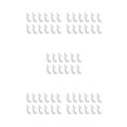 thumbnail image 2 of Inteprter 50 Pieces Curtain Rail Hooks Home Fixators Tools Fixing Hangers Plastic Fittings Gliding Track Clips Curtains Tracks Hardware Blanco 5piezas, 2 of 6