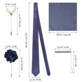 thumbnail image 2 of unbranded 5Ud De Corbatas Para Con Pañuelo Bolsillo Y Pin De, 2 of 8