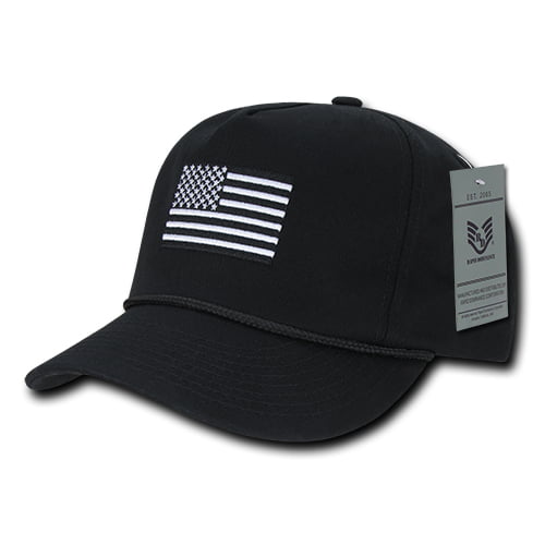 Rapid Dominance Patriotic Embroidered USA Flag 5 Panel Golf Snapback ...