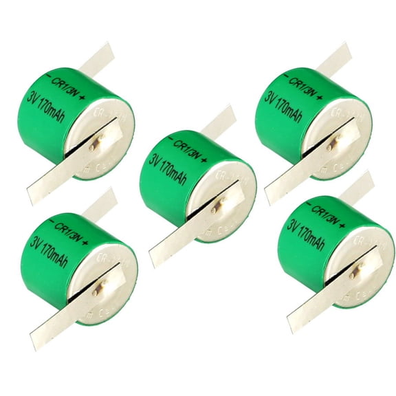 5x 3V 170mAh CMOS Memory Lithium Battery w/ LF Tabs Compatible with C2L76, K58L