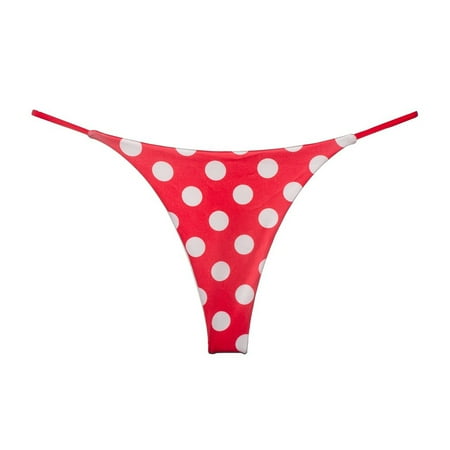 

Womens Underwear Packs Thong Low Rise Double Layer Bikini Briefs Panties 6 Pack