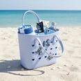 thumbnail image 6 of Disney Stitch Mini Rubber Tote Bag for Women  Molded Silicone Jelly Mini Tote with Charms  Blue Beach Bag, Pool Bag, Travel Tote  Lilo and Stitch Accessories Ages 3+, 6 of 6