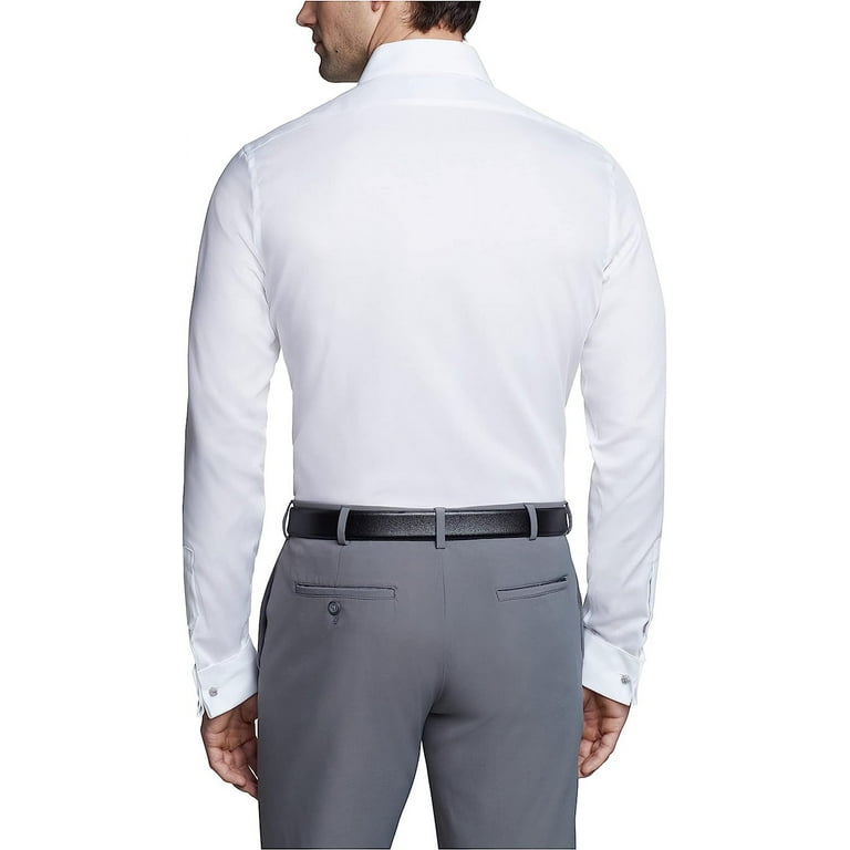 Calvin Klein Men s Slim Fit Non Iron French Cuff Dress Shirt