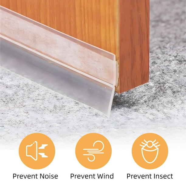 Advancent Tira de sellado de puerta de silicona resistente, resistente a la temperatura, fácil instalación, tira de sellado de silicona Decoración del hogar veinticinco