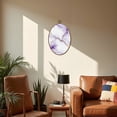 thumbnail image 5 of Canvas Wall Art Artistic Marble Royal Purple Glitter Gold Oval Framed Canvas Prints Vintage Wall Hanging Decor for Home Office Decorations 8.6"x11.4", 5 of 7