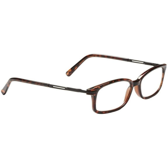 Dr. Dean Edell Tortoise Oval with Metal Trim On Temples Reading Glass with Case, 1.25
