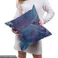 thumbnail image 4 of Ambesonne Abstract Fabric by the Yard Upholstery, Ocean Inspired Paisley, 2 Yards, Purple Blue, 4 of 4