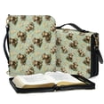 thumbnail image 3 of FOR U DESIGNS Highland Cow Flower Bible Cover Case Lightweight Bible Cover Leather Case for Women PU with Adjustable Strap Bible Cover for Bible Study Size XL Abrasion Bible Carrying Bag for Men, 3 of 7