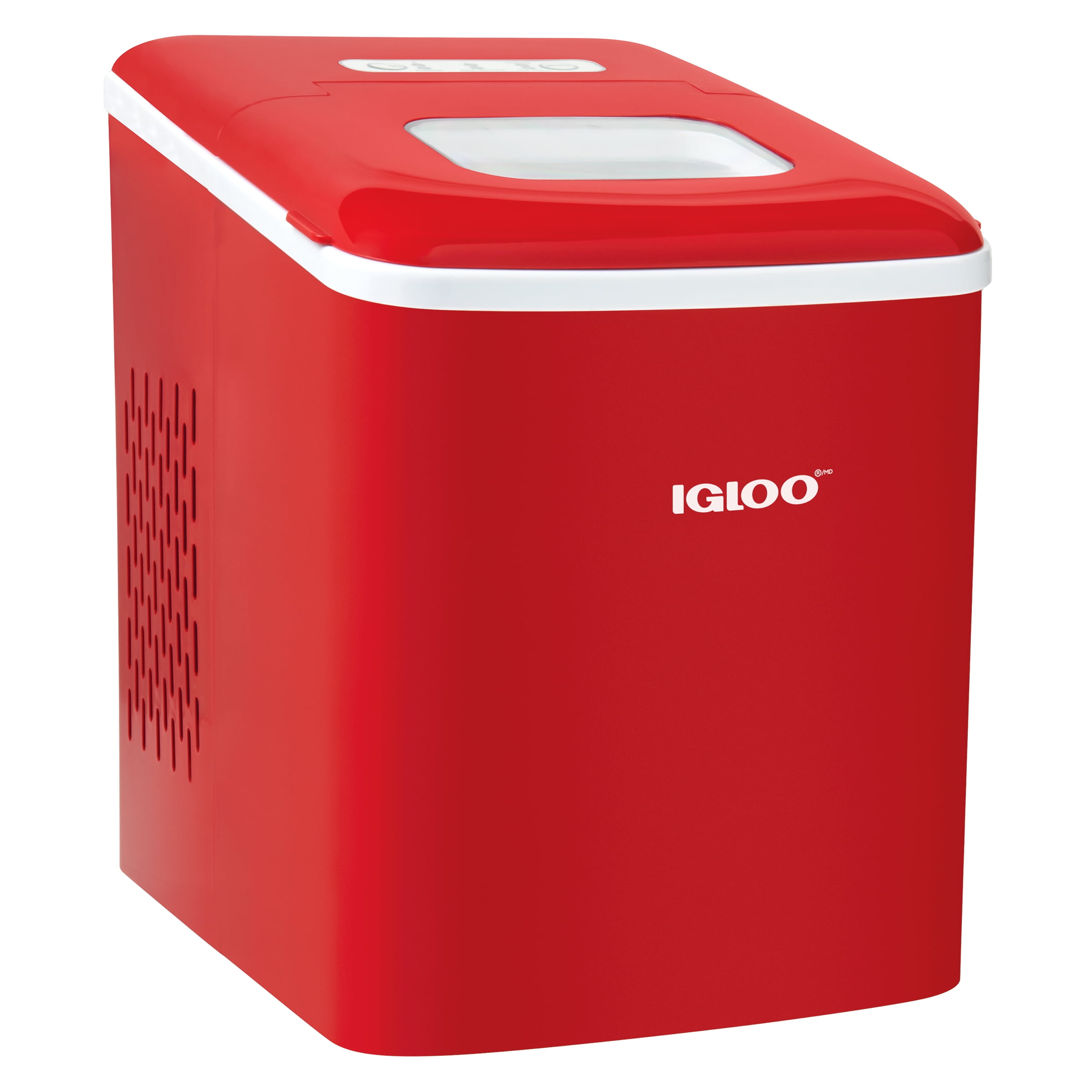 Igloo ICEBNH26RD Maker Machine, 26 Pounds in 24 Hours, 9 Cubes Ready in