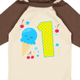 thumbnail image 4 of Inktastic Ice Cream First Birthday in Blue Boys or Girls Long Sleeve Baby Bodysuit, 4 of 5