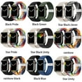 thumbnail image 2 of 3 Pack Braided Watch Bands Elastic Solo Loop Compatible for Apple Watch Bands 40mm 38mm 41mm 42mm 44mm 45mm, Adjustable Stretchy Sport Wristband for iWatch Series 7/6/SE/5/4/3/2/1, 2 of 8