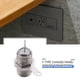 thumbnail image 2 of 100pzs Adaptador de Conector de Soldadura Clavija Hembra Enchufe Montado Panel de Tipo F, 2 of 5