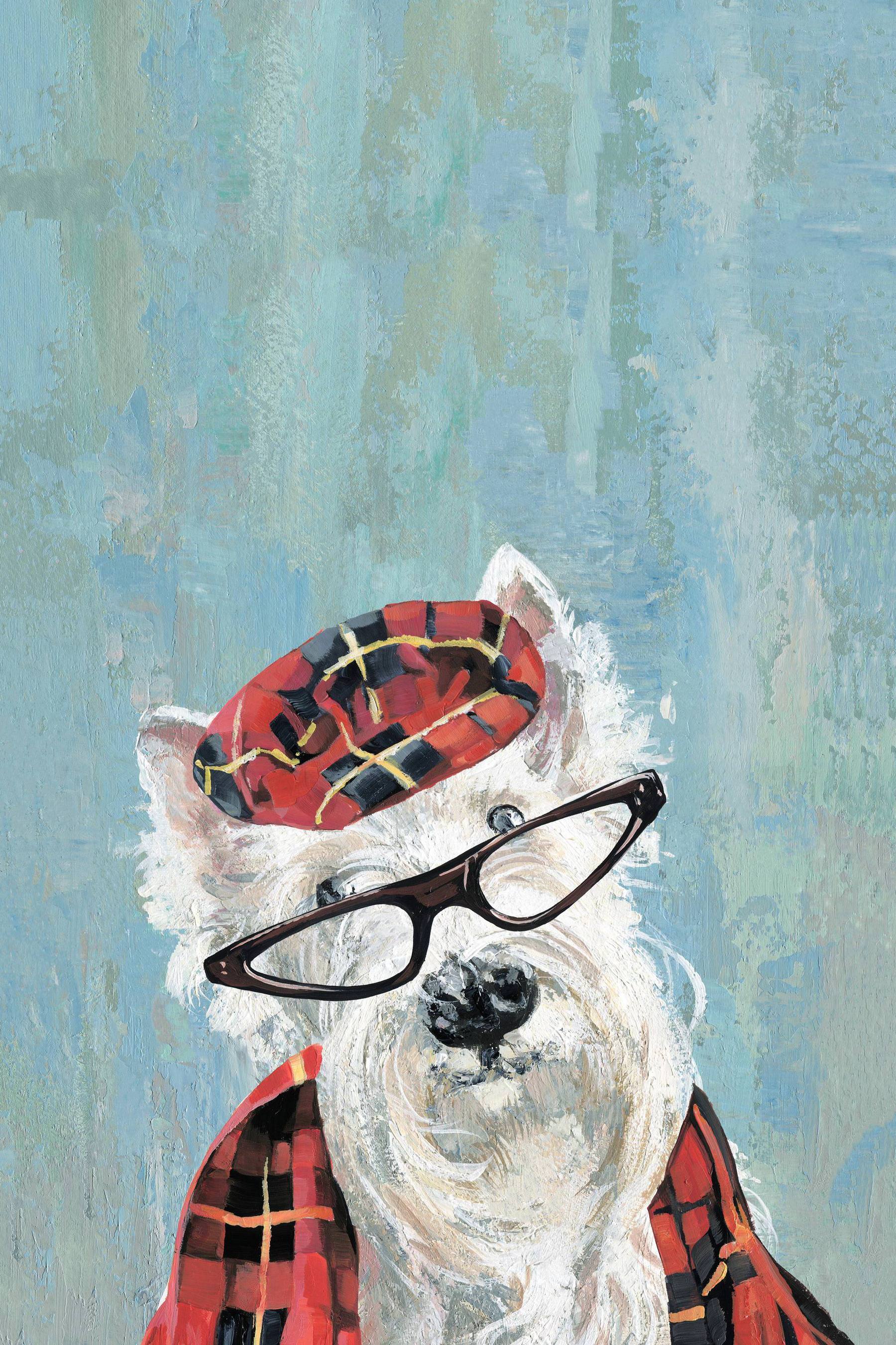 Marmont Hill "Grandpa Dog" Painting Print on Wrapped Canvas