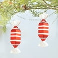 thumbnail image 5 of Mecorevxz Christmas Candy Ornaments Christmas Decorations Plastic Lollipop Hanging Ornaments with Rope Suitable for Xmas Tree Party Holiday Supplies(Red White,D), 5 of 7