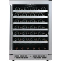 Avallon Awc242szrh 24" Wide 53 Bottle Capacity Single Zone Wine Cooler - Stainless Steel