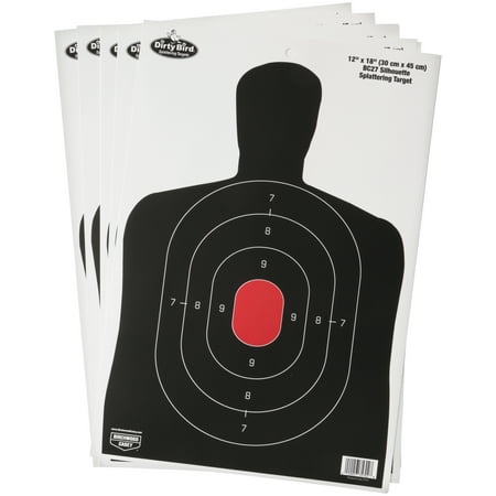 Birchwood Casey Dirty Bird BC27 Shadow 12" x 18" Target, 8 Target Pack