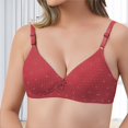 thumbnail image 5 of Uqiangy Breast Reduction Bra Sport Bra Plus Size Bras for Women Plus Size Push Up Bras for Women Bras for Plus Size Women Plus Size Bras for Women Wireless Red L, 5 of 9