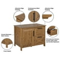 thumbnail image 4 of Saint Birch Austin 2-Drawer Modern Wood File Cabinet in Rustic Brown, 4 of 7