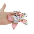 thumbnail image 4 of Unique Bargains 1 Pc Fashion Bow-knot Scarf Handbag Charm Bag Accessories White, 4 of 5