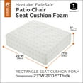 thumbnail image 3 of Classic Accessories Rectangular Patio Cushion Foam - 5" Thick - High-Density Foam, 23"W x 21"D x 5"T (61-052-010952-RT), 3 of 17