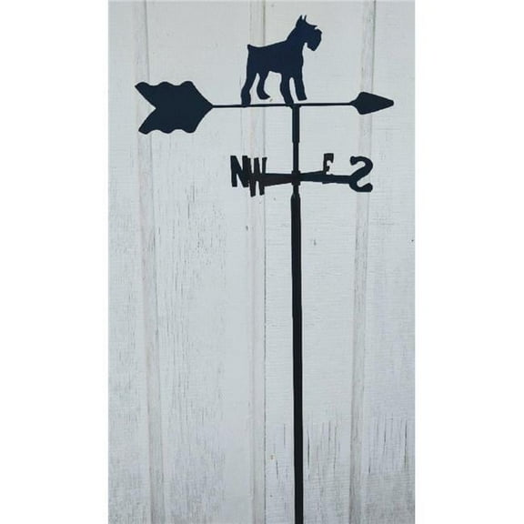 The Lazy Scroll  Schnauzer Garden Mount Weathervane