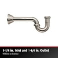 thumbnail image 6 of Keeney K100BN 1-1/4 x 1-1/4 in. Decorative Brass P-Trap, Brushed Nickel, 6 of 9