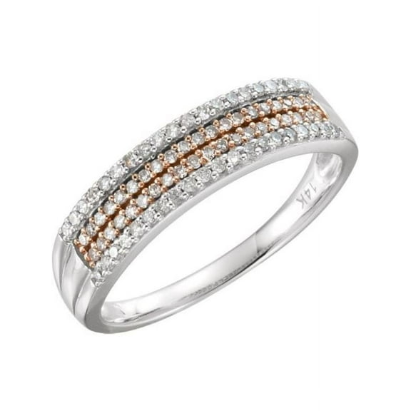 14k White Gold 1/4 CTW Diamond Ring