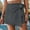 Grey, variant on Ladies Fashion Casual Solid Color Border Texture Design Solid Color Culottes Swimsuit with Skirt Full Bed Skirt with Split Corners Denim Mini Skirt Two Piece Skirt Outfits for Women Skirt plus Size