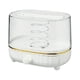 thumbnail image 2 of Dispensador de servilletas con tapa para caja de pañuelos de escritorio, transparente, decoración de mesa, uso versátil Blanco, 2 of 7