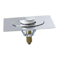 thumbnail image 3 of Tapón de drenaje de piso resistente a olores, pedal de metal, fácil de limpiar, colador , tapón de drenaje de ducha para casa, garaje y baño., 3 of 8