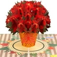 thumbnail image 5 of Poinsettias Plant Pop Up Card, 5 of 9