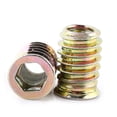 thumbnail image 3 of M Buder Tuercas De Inserción Para Madera Acero Al Carbono Cabeza Hexagonal Fijación Muebles Carpintería Conector Roscado Resistente Al Óxido Talla M8*20mm Paquete 20 Piezas, 3 of 9