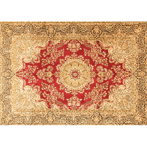 Ahgly Company Indoor Rectangle Persian Orange Traditional Area Rugs, 8' x 12'