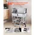 thumbnail image 2 of 34" Dog Grooming Bath Tub Stainless Steel w Stairs Faucet Showerhead, 2 of 6
