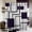 Dark Purple, variant on Burgundy Geometric Shower Curtain Maroon and Dark Red Abstract Modern Shower Curtains for Bathroom Decor, Waterproof Fabric with Hooks 72 x 72 Inch