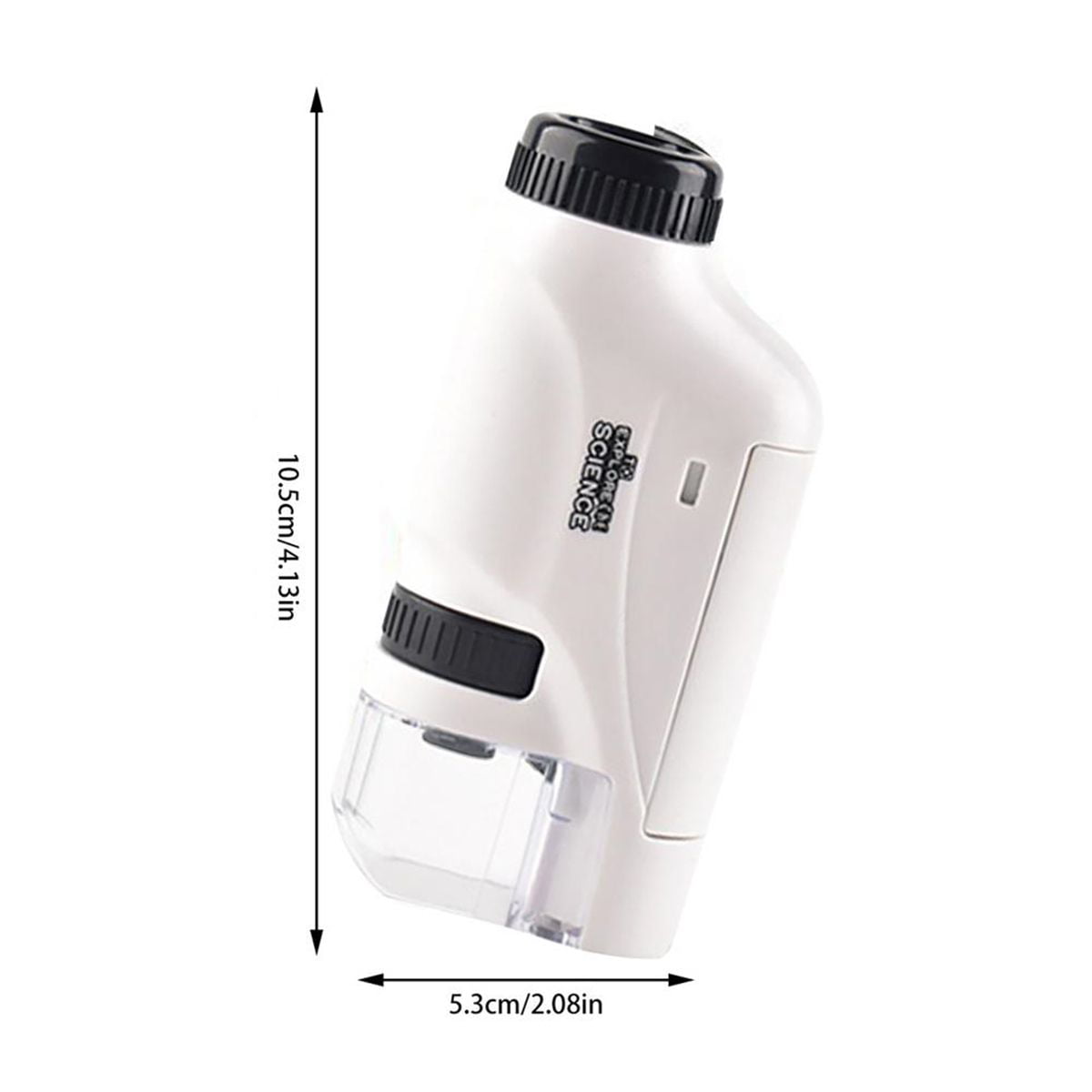 Mini kit de microscope de poche 60-120x laboratoire microscope portable  alimenté par batterie microscope avec lumière led enfants science microscop