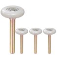 thumbnail image 1 of 4 Rouleaux de Porte de Garage en Nylon Blanc 1.8 Pouces, Potence Longue 3.27 Pouces, Blanc, 1 of 7