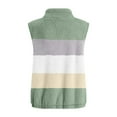 thumbnail image 6 of Baqcunre Winter Coats For Women Women'S Spliced Fashion Casual Sleeveless Pocket Zipper Coat Jackets For Women Womens Fall Fashion 2023 Green M, 6 of 7