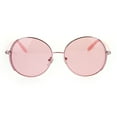 thumbnail image 2 of Womens Rhinestone Bling Jewel Retro Round Designer Diva Sunglasses Pink, 2 of 4