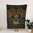 thumbnail image 4 of to My Wife Blanket, Wedding Anniversary Blanket Gifts for Her, Romantic Gift for Wife from Husband, Anniversary Marriage Gift for Couple, Happy Anniversary Present for Girlfriend 50"x60", 4 of 5