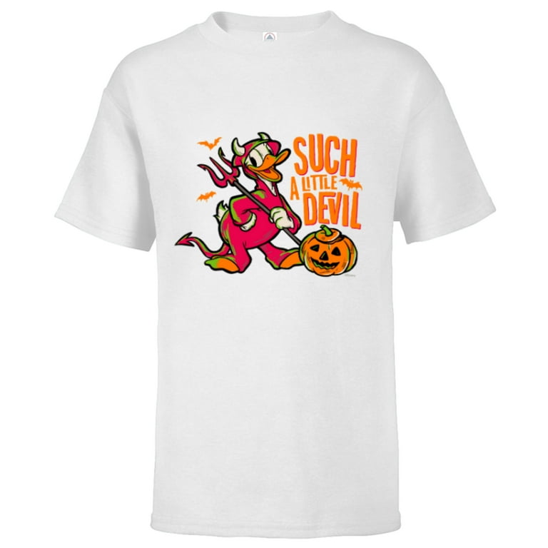 Disney Donald Halloween Such a Little Devil Costume - Short Sleeve T-Shirt for - Customized-White -