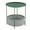 Dark Green, variant on VECELO Round Side Table with Storage, Metal Small Nightstand with Removable Tray Top and Fabric Storage Basket for Living Room, Bedroom, Nursery, Laundry, Beige